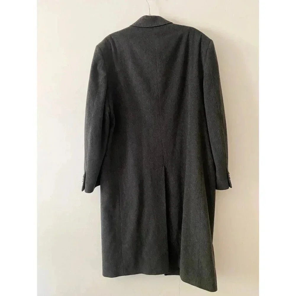 Mario Valente Cashmere Coat Men’s 42 Charcoal